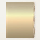 Einfache Hochzeit von Gold-Foto Planer (Rückseite)