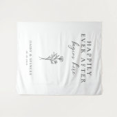 Einfache Hochzeit von "Happy ever After Beginns He Wandteppich (Vorderseite (Horizontal))