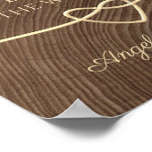 Einfache Hochzeit von Holz Poster (Ecke)