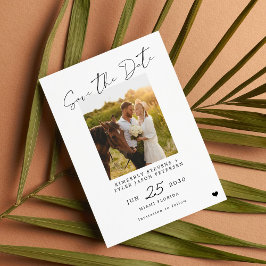 Einfache Hochzeit von modernen Skripten für Fotos Save The Date