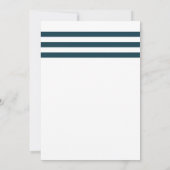 Einfache Hochzeit von Nautical Starfish Einladung (Rückseite)