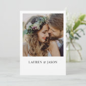 Einfache Hochzeit von QR-Foto mit Echtzeit-Overlay Einladung (Stehend Vorderseite)