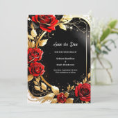 Einfache Hochzeit von Wasserfarben: Das Datum spei Save The Date (Stehend Vorderseite)