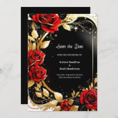 Einfache Hochzeit von Wasserfarben: Das Datum spei Save The Date (Vorne/Hinten)