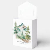 Einfache Hochzeit von Wasserfarben und Pinien Geschenkschachtel (Geöffnet)