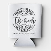 EINFACHE HOCHZEIT WILLKOMMEN DOSENKÜHLER (Vorderseite)