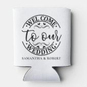 EINFACHE HOCHZEIT WILLKOMMEN DOSENKÜHLER (Rückseite)