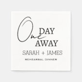 Einfache Hochzeit zum Abendessen in der Probe Serviette (Vorderseite)