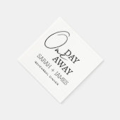 Einfache Hochzeit zum Abendessen in der Probe Serviette (Ecke)