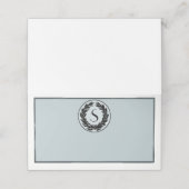 Einfache Hochzeitkarte Platzkarte (Außenseite Aufgefaltet)