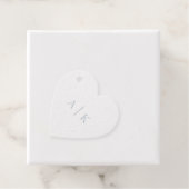 Einfache Hochzeitmonographie Real Silver Foil Herz Geschenkanhänger (Mit Box)