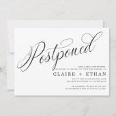 Einfache Hochzeitsaufschiebung Einladung (Vorderseite)