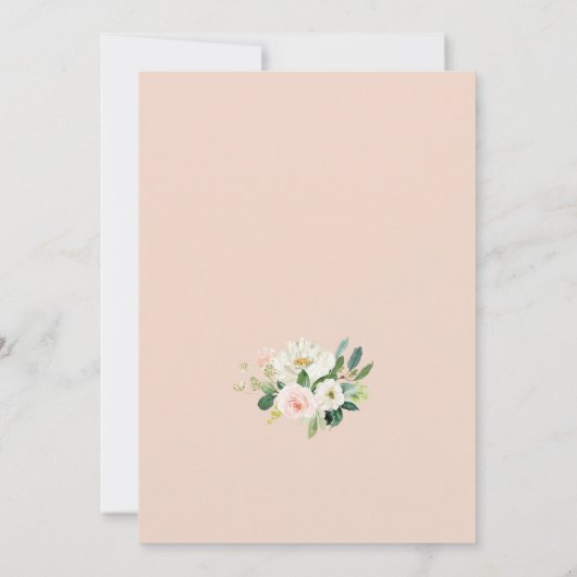 Einfache Hochzeitsaufschiebung Einladung (Rückseite)