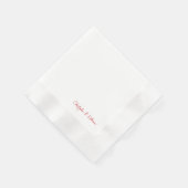 Einfache Hochzeitscocktail Napkins Serviette (Ecke)