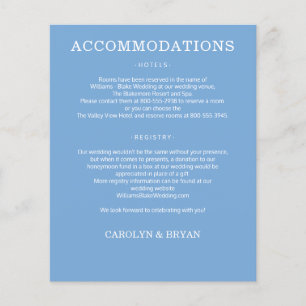 Einfache Hochzeitsdetails Flyer