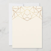 Einfache Hochzeitseinladung Einladung (Rückseite)
