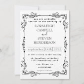 Einfache Hochzeitseinladung Einladung (Vorderseite)