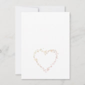 Einfache Hochzeitseinladung Einladung (Rückseite)