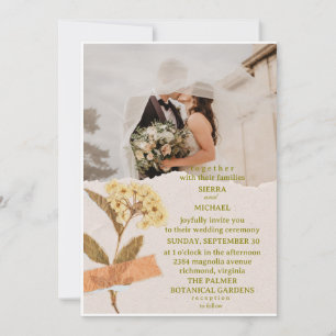 Einfache Hochzeitseinladungen, die ausdrücken Einladung