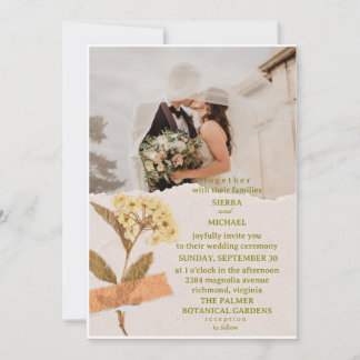 Einfache Hochzeitseinladungen, die ausdrücken Einladung