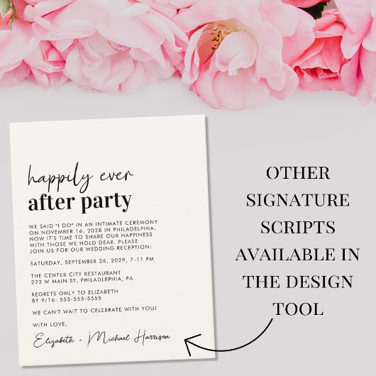 Einfache Hochzeitsempfang