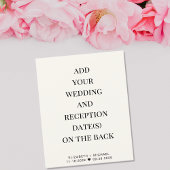 Einfache Hochzeitsempfang