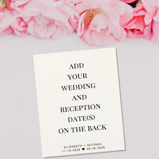 Einfache Hochzeitsempfang