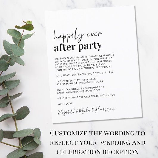 Einfache Hochzeitsempfehlung