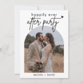 Einfache Hochzeitsempfehlung für Arch Foto Einladung (Vorderseite)