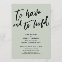 Einfache Hochzeitsempfehlung haben und halten