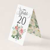 Einfache Hochzeitsempfehlung mit weißer Rose (Rückseite)