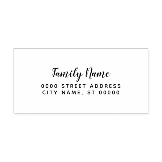 Einfache Hochzeitserlebnis-Rücksendeadresse Selbst Permastempel (Design)