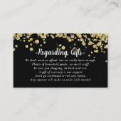 Einfache Hochzeitsfeier des Honeymoon Fund Brautpa Begleitkarte (Vorderseite)