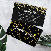 Einfache Hochzeitsfeier des Honeymoon Fund Brautpa Begleitkarte