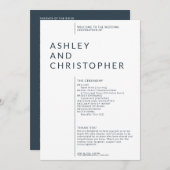 Einfache Hochzeitsfeier für Abgeschiedene Navy Programm (Vorne/Hinten)