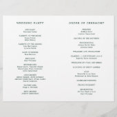 Einfache Hochzeitsfeier für Forest Green (Rückseite)