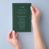 Einfache Hochzeitsfeier für Forest Green Flyer (Handgriff)