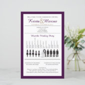 Einfache Hochzeitsfeier für Silhouetten (Stehend Vorderseite)