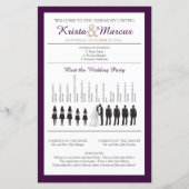 Einfache Hochzeitsfeier für Silhouetten (Vorderseite)