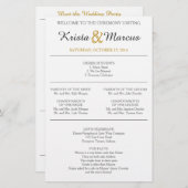 Einfache Hochzeitsfeier für Silhouetten (Vorne/Hinten)