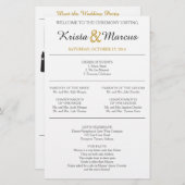 Einfache Hochzeitsfeier für Silhouetten (Vorne/Hinten)