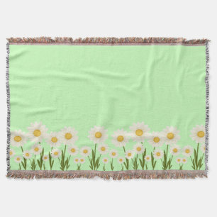 Einfache Hochzeitsfeier mit blühenden Wildblumen Decke