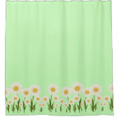 Einfache Hochzeitsfeier mit blühenden Wildblumen Duschvorhang (Vorderseite)