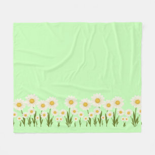 Einfache Hochzeitsfeier mit blühenden Wildblumen Fleecedecke