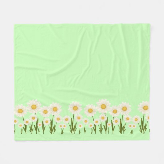 Einfache Hochzeitsfeier mit blühenden Wildblumen Fleecedecke (Vorderseite (Horizontal))