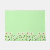 Einfache Hochzeitsfeier mit blühenden Wildblumen Fußmatte (Vorderseite)