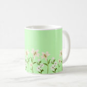 Einfache Hochzeitsfeier mit blühenden Wildblumen Kaffeetasse (VorderseiteRechts)