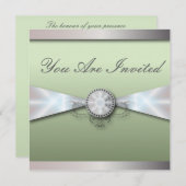 einfache Hochzeitsfeige und weiße Hochzeit Einladung (Vorne/Hinten)