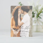 Einfache Hochzeitsfotografie für Save the Date Fot (Stehend Vorderseite)