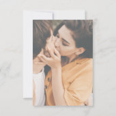 Einfache Hochzeitsfotografie für Save the Date Fot (Rückseite)